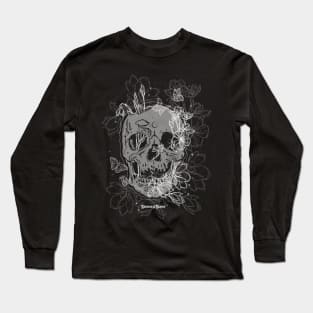 Blooms and Bones - A Spring Symphony of Skeletons, Flowers and Butterflies Long Sleeve T-Shirt